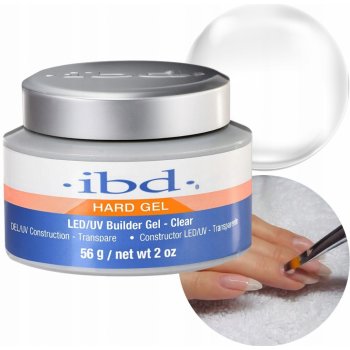 IBD Hard Builder Gel LED/UV stavební gel Clear 56 g