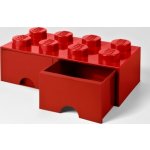 LEGO® Úložný box 250 x 502 x 181 se šuplíky červená – Zboží Dáma