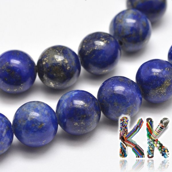 Korálkování Přírodní lapis lazuli - ∅ 8 mm - kulička - kvalita A
