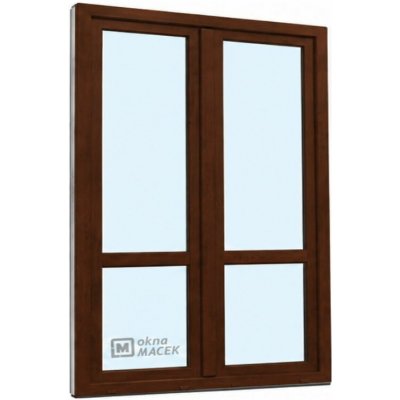 Kömmerling balkonové dveře 70 AD s příčkou O+OS klapačka pravé tmavý dub/bílá 150 x 230 cm jednostranná klika + madýlko + PVC rám – Hledejceny.cz