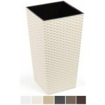 Lamela Květináč Finezja 400 x 400 mm ratan krémový – Hledejceny.cz
