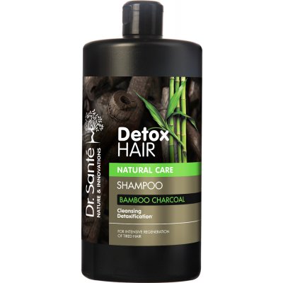 Dr. Santé Detox Hair šampon na vlasy s aktivním uhlím z bambusu 1000 ml