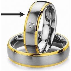 SILVEGO ocelový prsten snubní pro ženy RC2044-Z