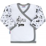 New Baby Kojenecká bavlněná košilka Music Bílá – Zboží Mobilmania