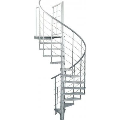 Minka STAIRS Venkovní točité schodiště Rondo Spino Zink Smart pr. 120 cm – Zboží Mobilmania