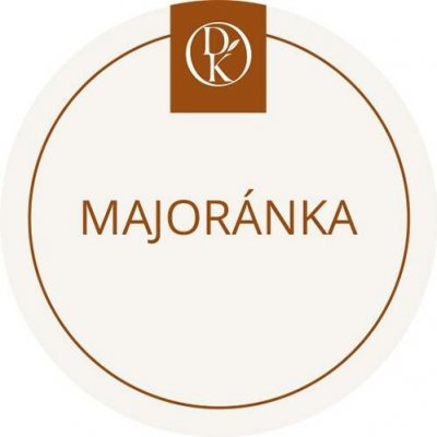 Davídkovo koření Etiketa Majoránka béžová průměr 4,5 cm 1 ks – Sleviste.cz