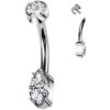 Piercing Šperky4U piercing do pupíku TITAN TIT1384-C