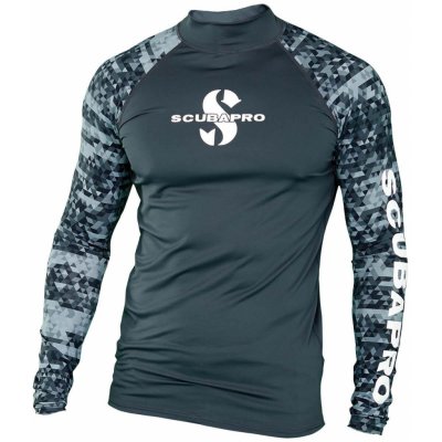 Scubapro Rashguard UPF50, dlouhý rukáv, pánské, šedé – Zboží Mobilmania