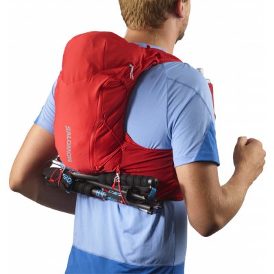 Salomon ADV Skin 12 Race Flag Set goji berry ebony běžecká vesta Velikost: XS – Zboží Dáma