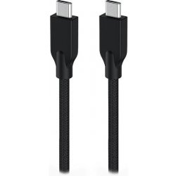 Genius 325900064 nabíjecí ACC-C2CC-3A, USB-C na USB-C, 3A, PD60W, opletený, 150cm, černý