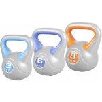 Gorillasports Kettlebells cementový poplastovaný 3 kg + 6 kg + 8 kg – Zboží Dáma