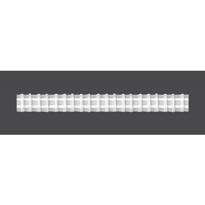 MAGAM Záclonová řasící páska, stuha F5/Z-200, tužkové sklady, řasení 1:2, transparentní, šířka 2,5cm (v metráži)