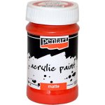 Pentart Akrylová barva matná 100 ml Červená – Sleviste.cz