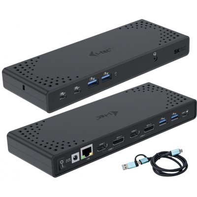 i-tec USB 3.0 / USB-C / Thunderbolt Dual Display Docking Station PD 100W CADUA4KDOCKPDL2 – Hledejceny.cz