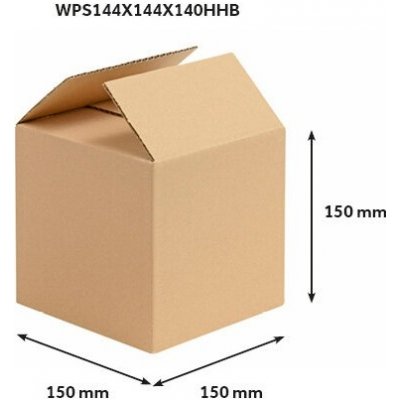 Obaly KREDO Kartonová krabice 150 x 150 x 150 mm 3VVL – Zboží Mobilmania