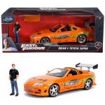 Jada Toys Rychle a zběsile – kovové auto 1995 Toyota Supra s figurkou 1:24 – Sleviste.cz