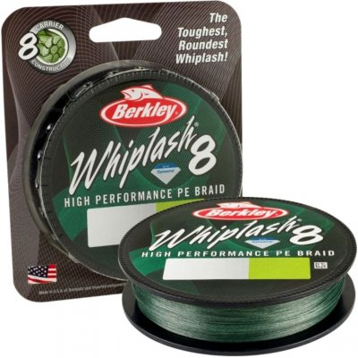 Berkley šňůra Whiplash 8 Green 150m 0,08mm 12,9kg