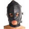 SM, BDSM, fetiš Strict Leather Asylum Leather Hood with Removable Blindfold and Muzzle