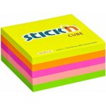 Kostka samolepicí Stick´n 76x76 mm, neonová, 400 lístků – Zboží Dáma