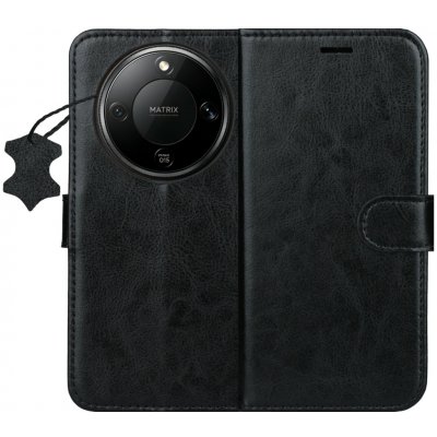 Smart Luxe knížkové kožené pouzdro pro Honor Magic8 Lite, černá – Zboží Živě