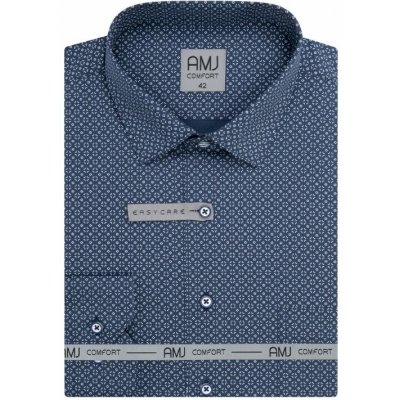 AMJ Classic Fit Comfort pánská košile dlouhý rukáv prodloužená VDBP 1459 – Hledejceny.cz