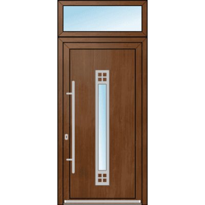 OknaDvereNaMiru.cz Vchodové dveře INOX 1420 + Nadsvětlík 90 x 220 cm – Hledejceny.cz