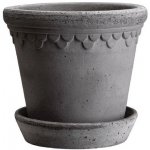 Květináč Kobenhavner s podmiskou Raw Grey 16 cm Bergs Potter – Hledejceny.cz