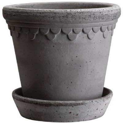 Květináč Kobenhavner s podmiskou Raw Grey 16 cm Bergs Potter – Hledejceny.cz