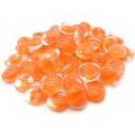 Chessex Skleněné žetony Gaming Glass Stones Catseye Orange – Zboží Živě