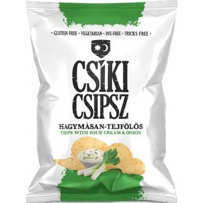 Csíki Chips Bezlepkové bramborové chipsy cibulově smetanové 50 g – Zboží Mobilmania