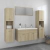 Koupelnový nábytek vidaXL Koupelnová sestava dub sonoma kompozitní dřevo