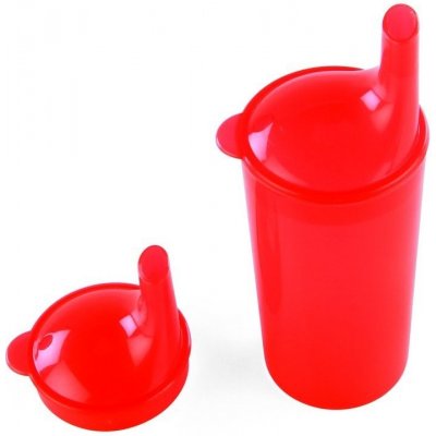 DMA Hrnek s víčkem a pítkem HA 4262 Barva: Červená – Hledejceny.cz