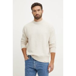 Calvin Klein Jeans svetr vlněné směsi pánský lehký J30J326737 béžová