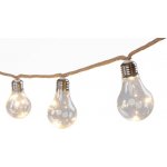 Řetěz Strend Pro Solar Bulb 10x LED tvar žárovky solární L-3,8m ST2172630 – Hledejceny.cz
