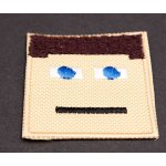 Nažehlovací záplata - Minecraft Postava Steve - rozměr 4,5 cm x 4,5 cm – Zboží Dáma