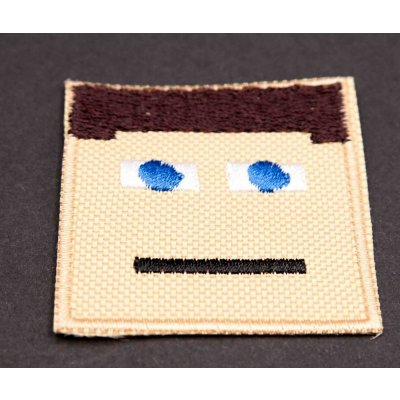 Nažehlovací záplata - Minecraft Postava Steve - rozměr 4,5 cm x 4,5 cm – Zboží Dáma