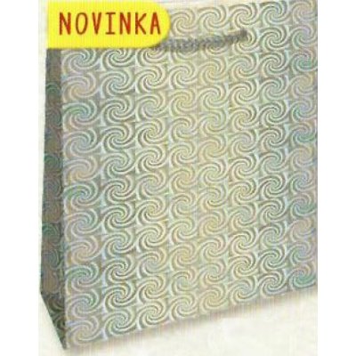 Nekupto Dárková papírová taška hologram 14 x 11 x 6,5 cm Stříbrná 123 02 THS – Zbozi.Blesk.cz