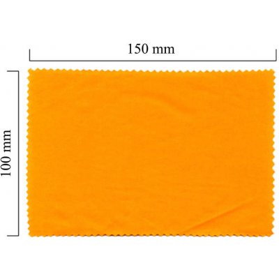 Blick-Punkt Hadřík na brýle z mikrovlákna jednobarevný oranžový 100 x 150 mm 1 ks