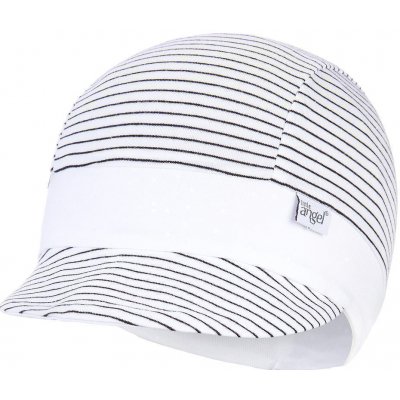 Little Angel Kšiltovka tenká pruh Outlast®s UV faktorem pruh bíločerný bílá – Zboží Dáma