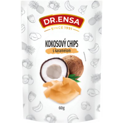 Dr. Ensa Kokosový chips s karamelem 60 g – Zboží Mobilmania