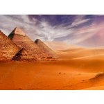 WEBLUX 293515177 Fototapeta papír Giseh pyramids in Cairo in Egypt desert sand sun rozměry 160 x 116 cm – Sleviste.cz