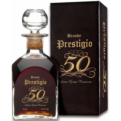 Prestigio Brandy 50 Solera Gran Reserva 40% 0,7 l (holá láhev) – Zboží Mobilmania