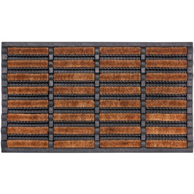 Hanse Home Collection Mix Mats Brushes 105647 Black Cocos Hnědá 45x75 cm – Zboží Dáma