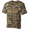 Army a lovecké tričko a košile Tričko MFH digital woodland