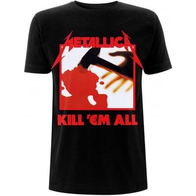 Metallica tričko Kill 'Em All Tracks černá červená