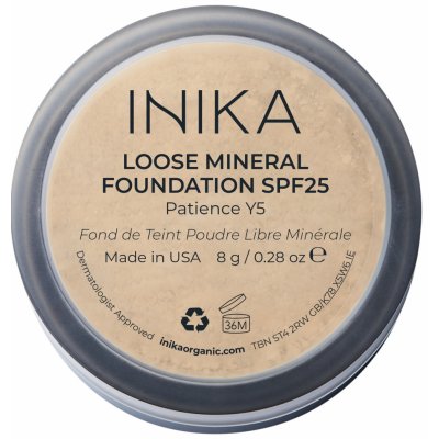 Inika Organic Přírodní sypký minerální pudrový make-up s SPF25 Patience 8 g