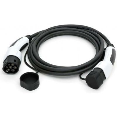Platinet propojovací EV kabel PEVC11KW5B 11kW 16A Type 2 Type 2 délka 5m Standard Line černý – Zboží Mobilmania