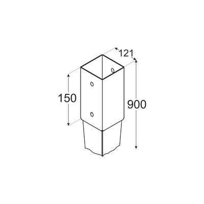 Adoby patka sloupku k zaražení PSG 120/900 – Hledejceny.cz