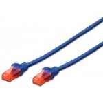 Digitus DK-1612-010/B Ecoline Patch, UTP, CAT 6e, AWG 26/7, 1m, modrý – Zboží Živě
