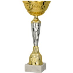 Kovový pohár Zlato-stříbrný 23 cm 8 cm